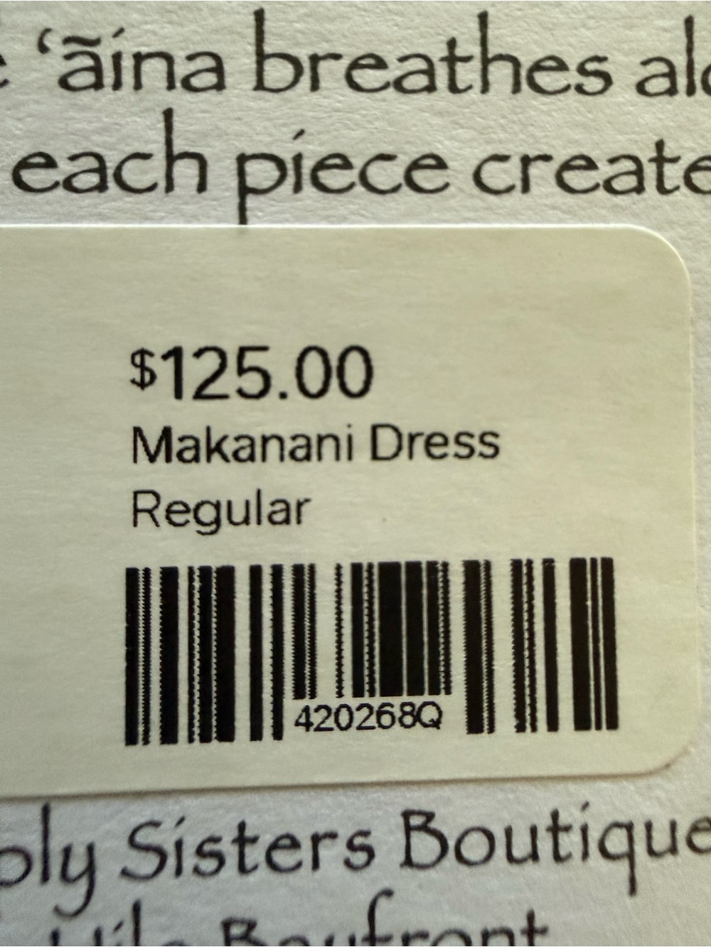 Makanani Dress Simply Sisters by Lola Miller Woven Bamboo Aloha Wear Hilo Sz S - Picture 10 of 12